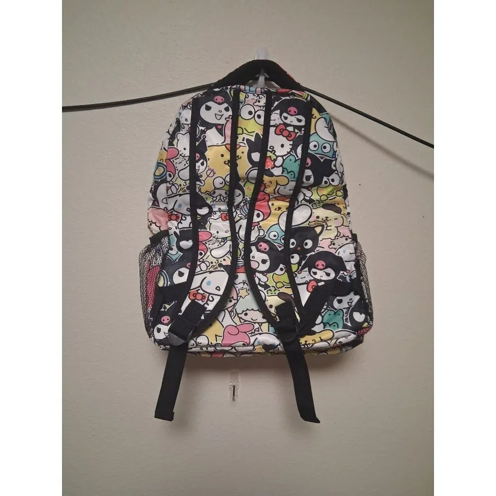 Hello Kitty and Friends School Backpack Laptop Holder Pockets Colorful New